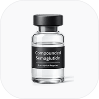 Compounded semaglutide vial